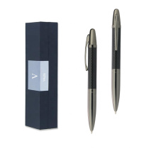 Высококачественная ручка с углеродным волокном с подарочной коробкой и лазерной гравировкой на заказ на металлическую ручку для мужчин и женщин